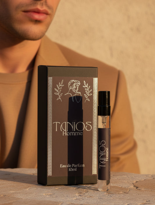 Tanios Homme Eau de Parfum 10ml travel size men's perfume by Hazel Glow