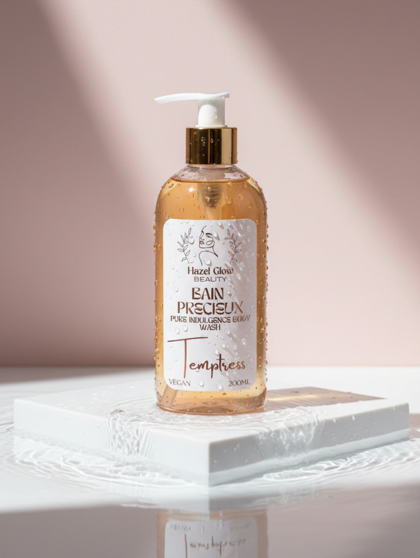 Bain Precieux Luxury Shower Gel in Temptress fragrance by Hazel Glow