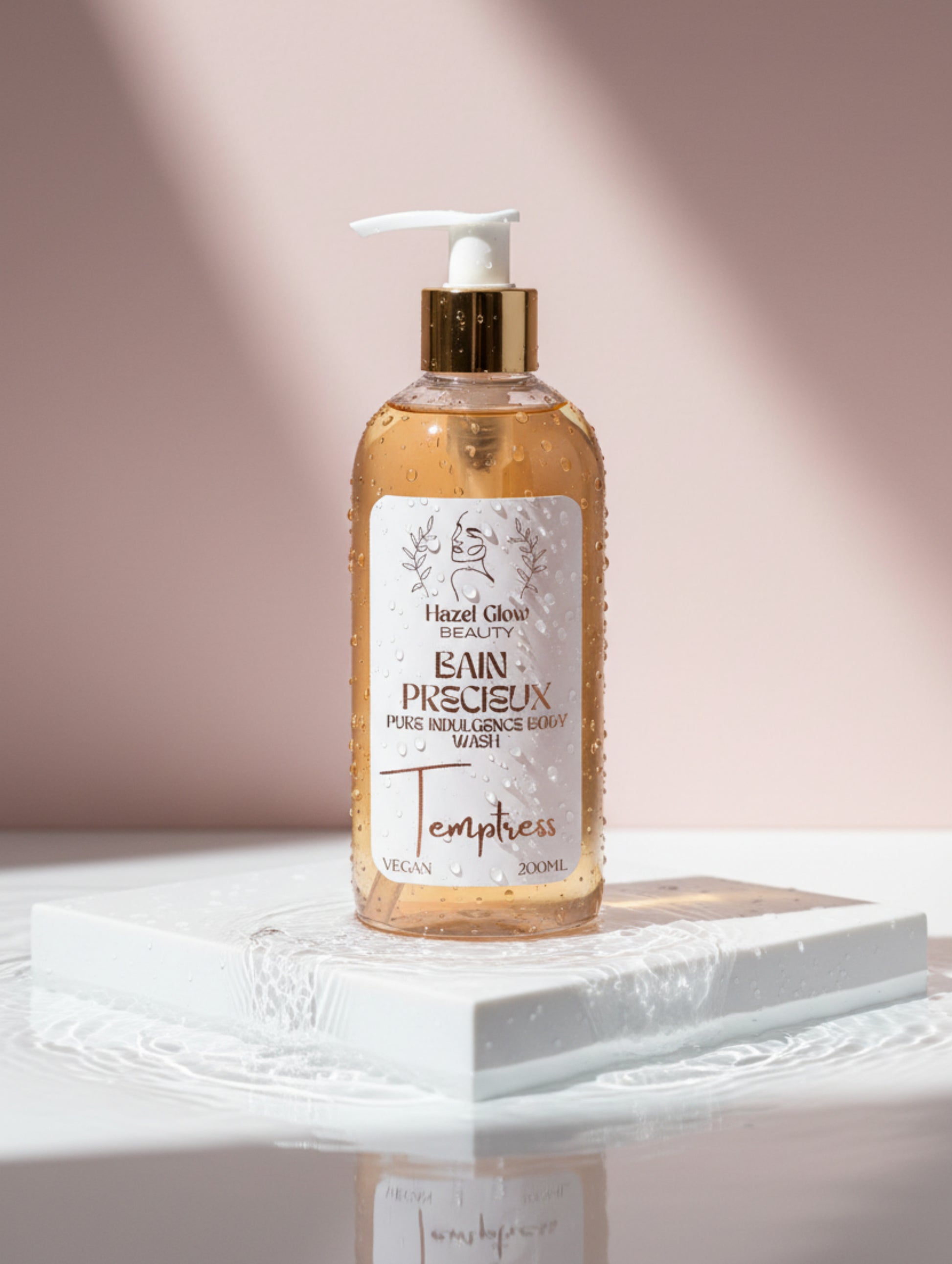 Bain Precieux Luxury Shower Gel in Temptress fragrance by Hazel Glow