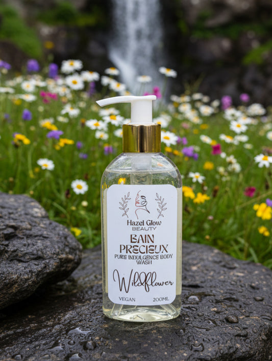 Luxury Shower Gel Bain Precieux Wildflower by Hazel Glow
