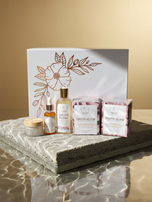 Youth Glow Anti-Ageing artisan skincare gift set from Hazel Glow