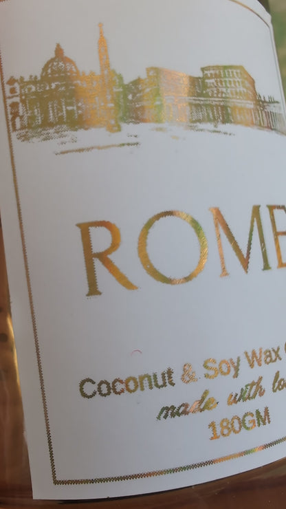 Rome Gold Sparkle Candle