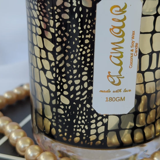 Glamour luxury candle detail