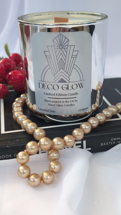 Art Deco Silver Candle | Luxury Vegan Candle Gift