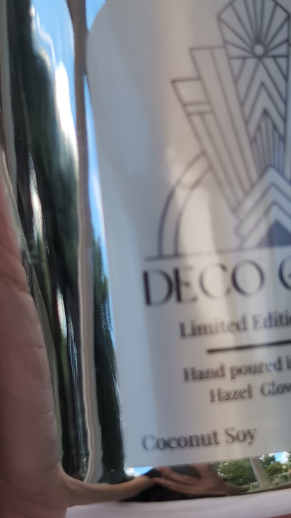 Art Deco Silver Candle | Luxury Vegan Candle Gift